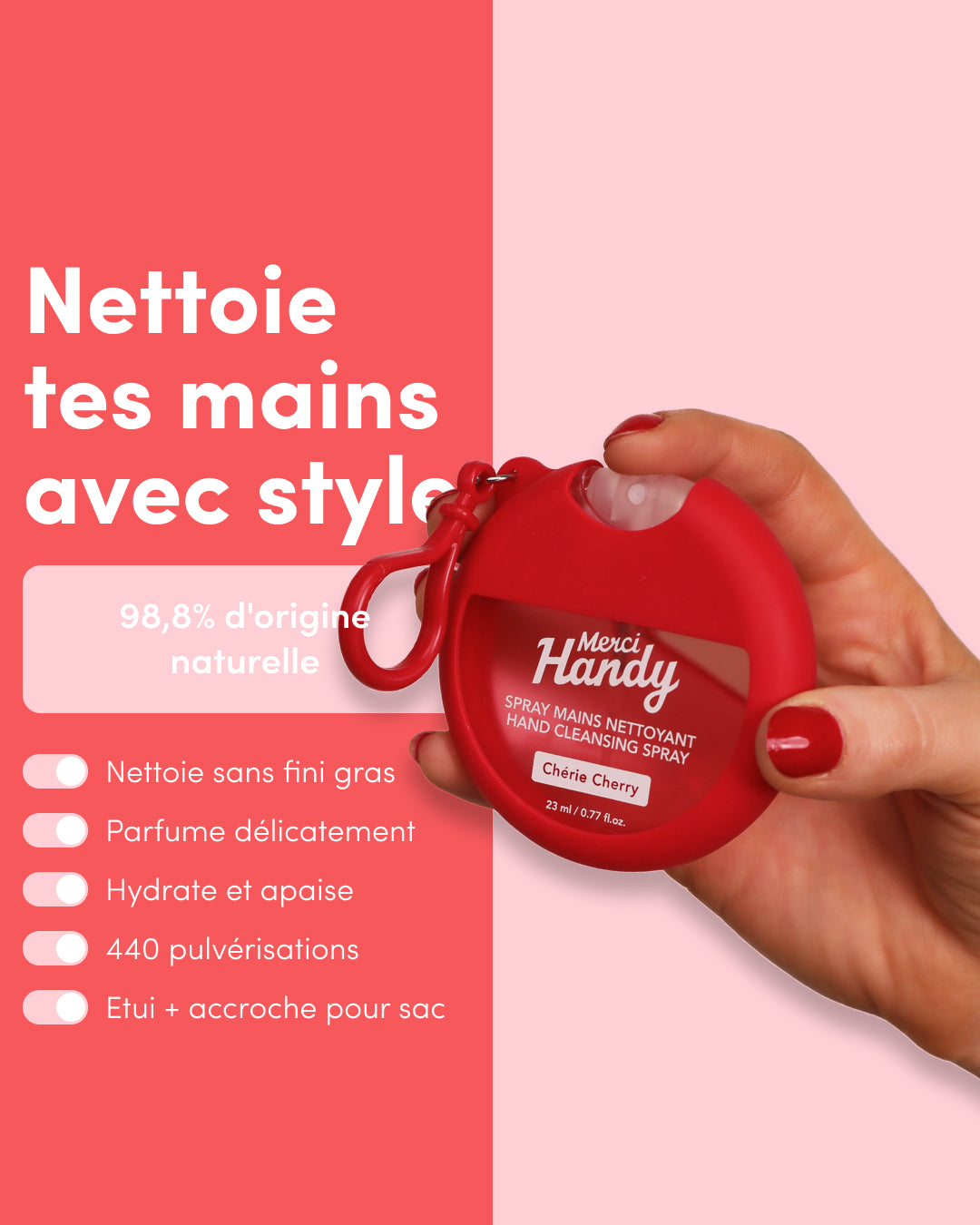 Chérie Cherry Hand Cleansing Spray