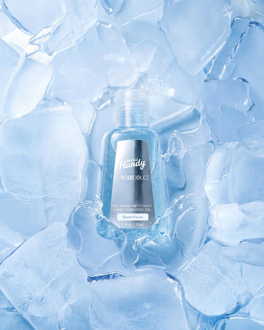 Gel Mains Nettoyant x La Folie Douce™ Merci Handy – gel mains pris dans la glace