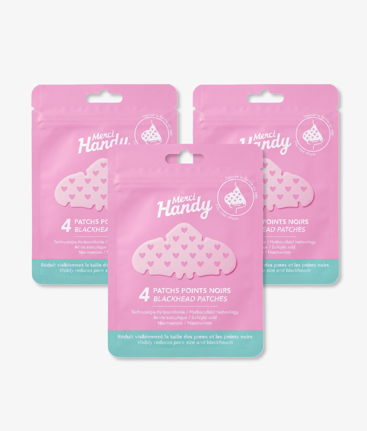 3 x 4 Patchs Nez Hydrocolloïdes