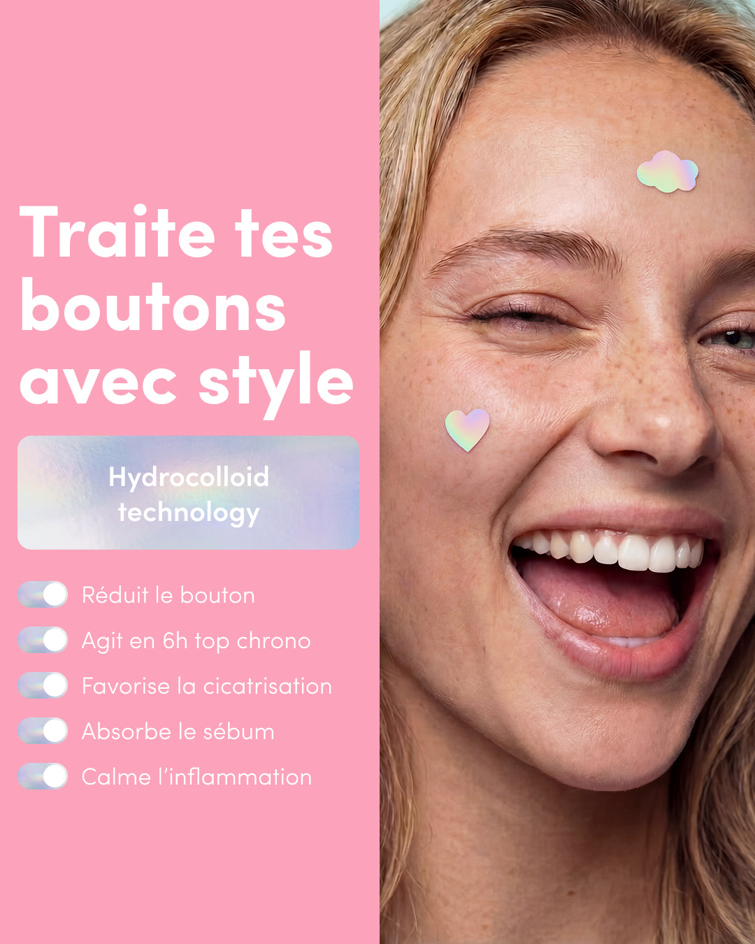 DUO Patchs Nez + Boutons Holo