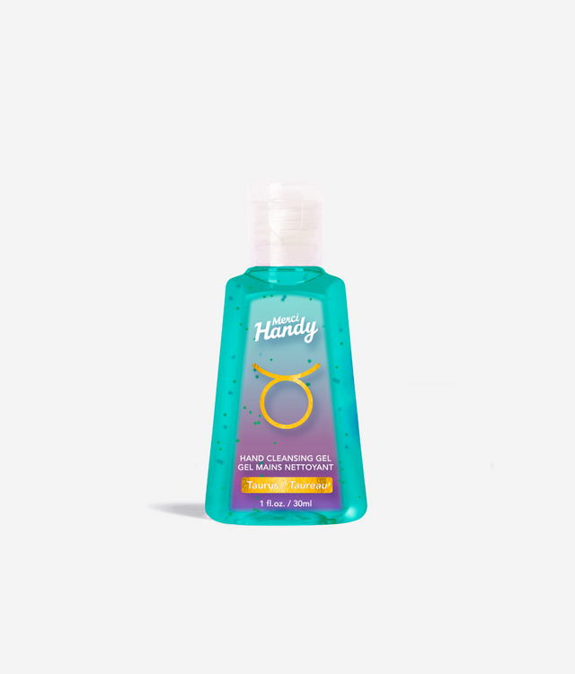 Gel Mains Nettoyant Taureau Merci Handy – flacon sur fond gris